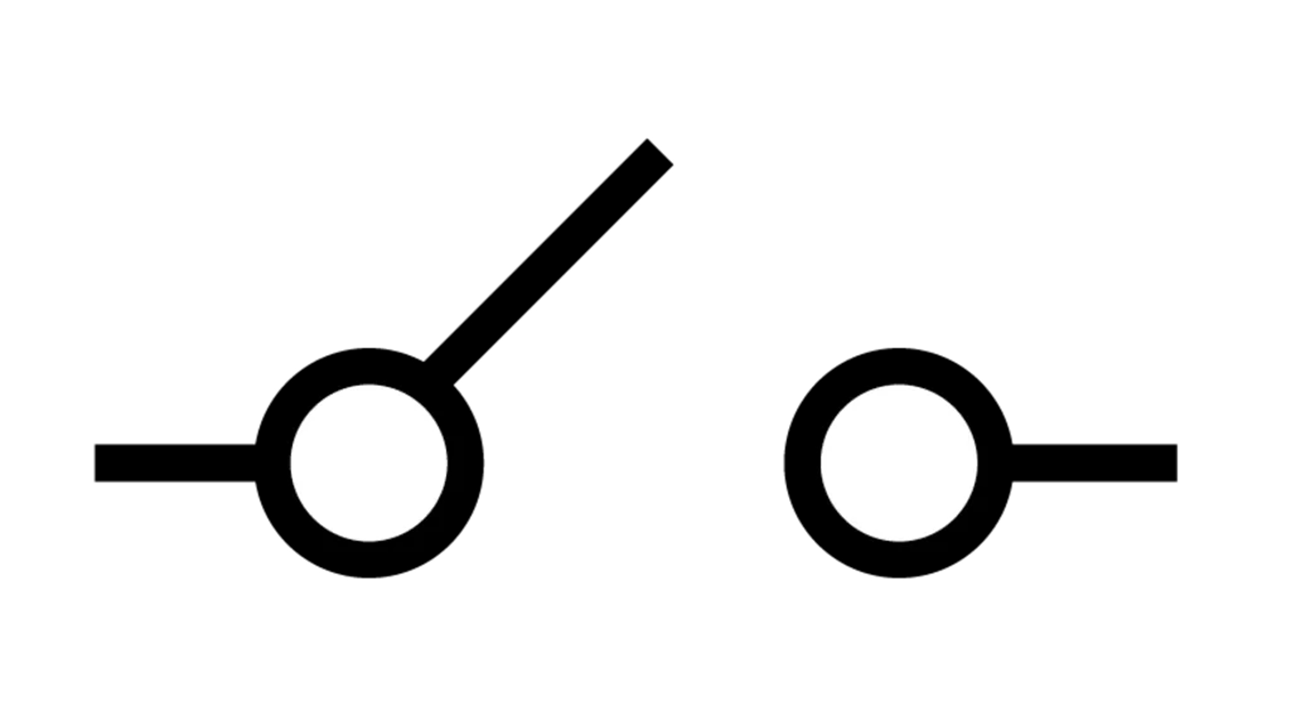 <p>opens or closes an electrical circuit, allowing current to flow through or blocking it off</p>