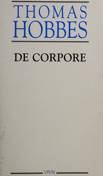 <p>De Corpore </p>
