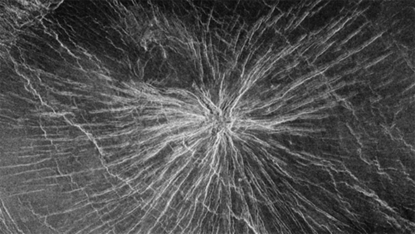 <p>How did this radial pattern form?</p>