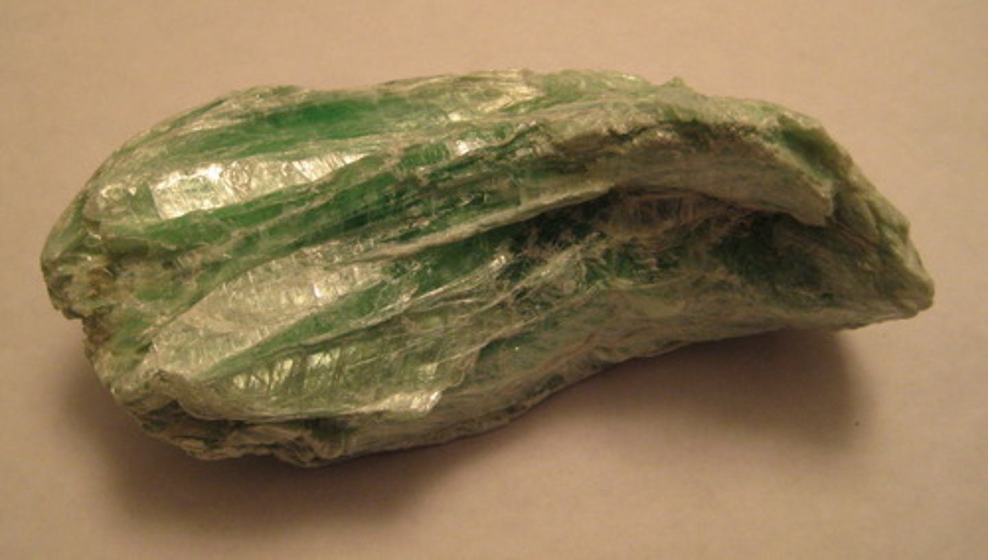<p>Mineral</p><p>Color: white, green, or pink</p><p>Streak:</p><p>Layers:</p><p>Texture: slick/soapy</p><p>Shiny: pearly/waxy</p><p>Hardness: Moh's scale 1</p><p>Specific gravity is 2.58</p><p>Other: Also known as soapstone</p>