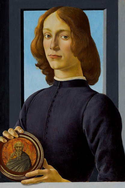 <p><strong>Portrait of a young man holding a roundel</strong> by <em>Sandro Botticelli</em></p><p>$ 92.2 million</p>