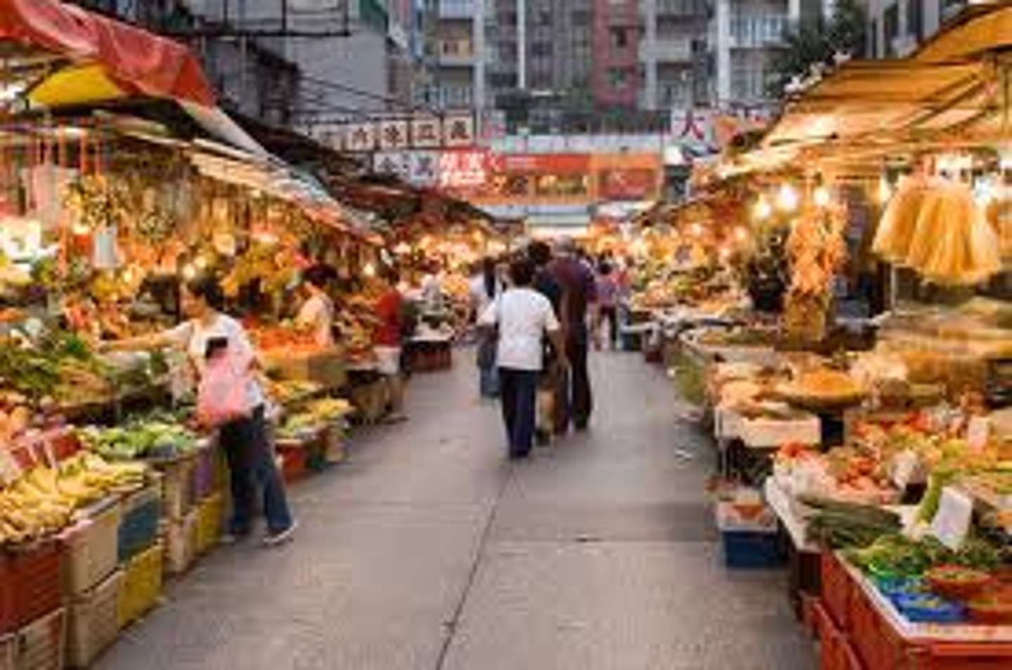 <p>chợ đường phố</p>