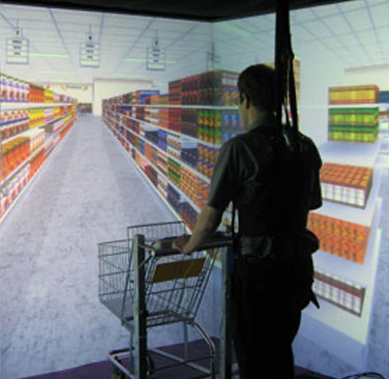 <p>How can vision be combined with gait training in neurorehabilitation, and what is an example of a task designed for this purpose?</p>