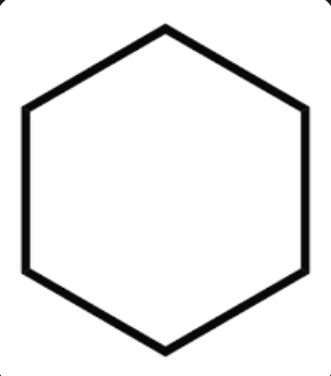 <p>the cycloalkane parent strand has 6 carbons</p>