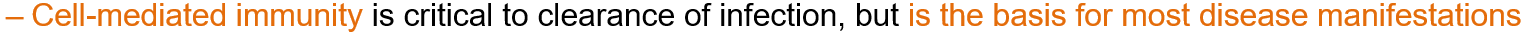 <p>It is critical for<strong> clearing the infection </strong>but is also <strong>responsible for most disease symptoms.</strong></p>