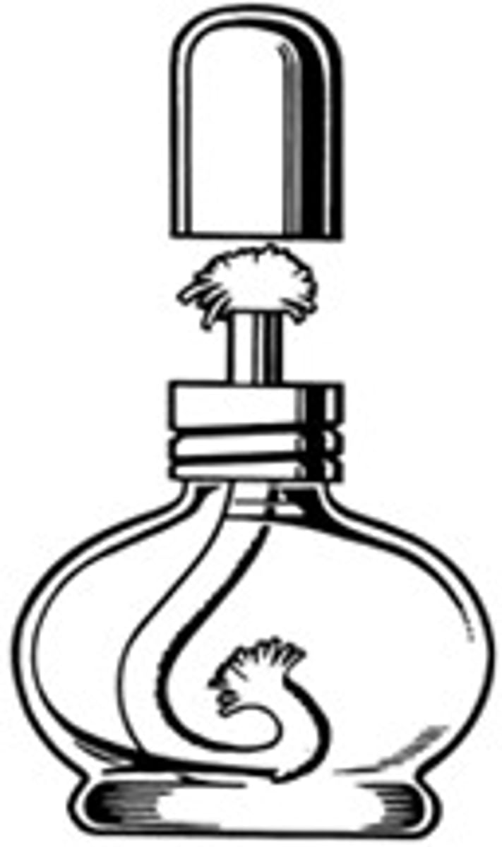<p>Ethanol is burned to produce a flame used for sterlization</p>