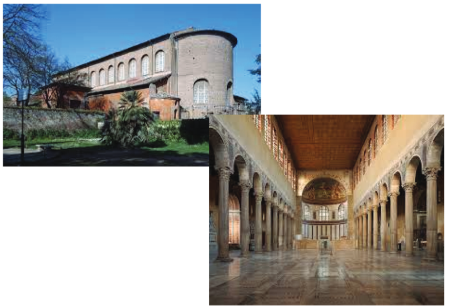 <ul><li><p><strong>San Sabina -</strong> basilica-planned church</p></li></ul><p></p>
