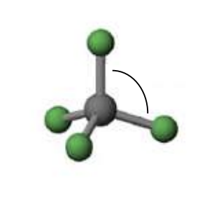 <p>Tetrahedral (109.5)</p>