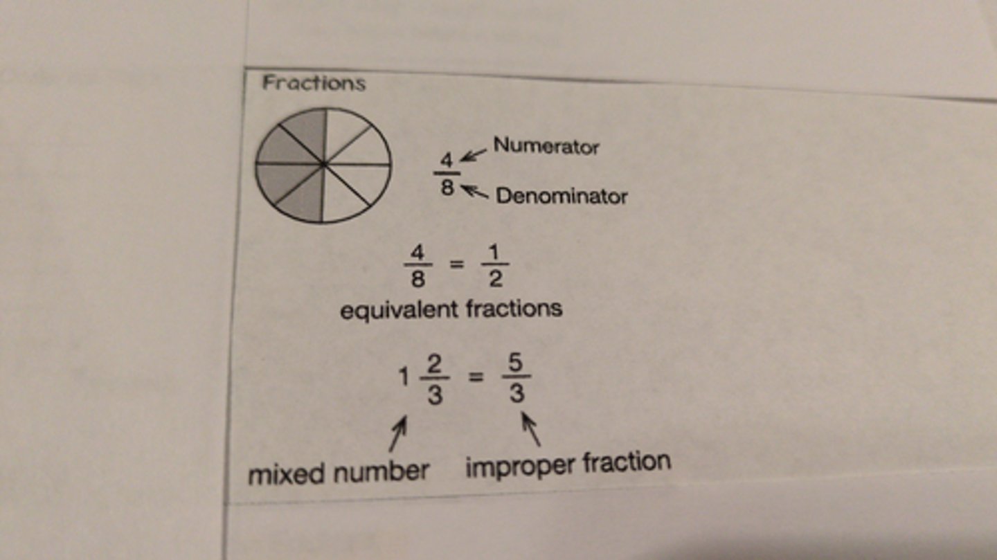 <p>a number that expresses parts of a whole</p>