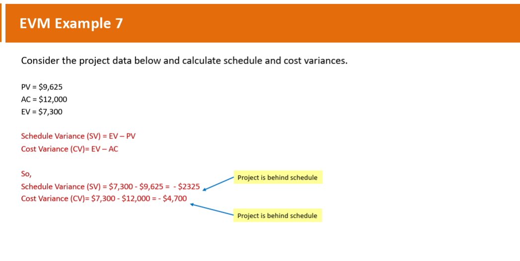 <p>What are the <strong>schedule variances </strong>and <strong>cost variances?</strong></p>