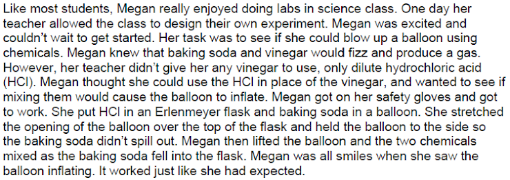 <p>Based on the reading below, which hypothesis would be supported by the experiment? </p><p><span>If I add baking soda to the acid, then nothing will happen.</span></p><p><span>The mixture will fizz.</span></p><p><span>If I add baking soda to the acid, then the balloon change color.</span></p><p><span>If I add baking soda to the acid, then my balloon will inflate.</span></p>