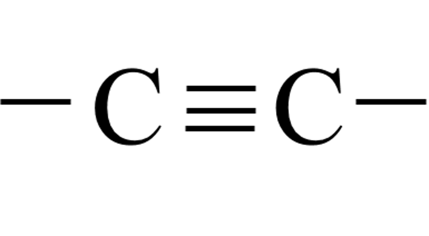 <p>Carbon-to-carbon triple bond (functional group)</p>