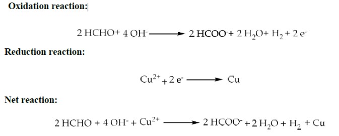 <p>In this method, Copper is deposited on a surface without passing electric current. </p><p></p><ol><li><p>The surface is treated chemically to remove oils and other impurities like corrosive elements.</p></li><li><p>Surface activation is required</p></li></ol><p>→ Etching by acid treatment.</p><p> → The surface can be electroplated with a thin layer of metal to be plated, followed by heat treatment.</p><p>→ Insulators like plastics, glass, and circuit boards are activated chemically. The material is dipped in <span style="color: red;"><span>SnCl</span><sub><span>2</span></sub><span> containing HCl at 25 °C, followed by PdCl</span><sub><span>2</span></sub></span>. SnCl<sub>2</sub> reduces Pd<sup>2+</sup> ions to Pd metal which is deposited on the surface of the material which catalyses redox reaction (coating).</p><ol start="3"><li><p>Surface preparation is followed by dipping the metal to be coated in the plating bath.</p></li></ol><p>Bath consists of;</p><p>→ Metal salt: 12 g/L solution of CuSO<sub>4</sub></p><p>→ Reducing agent: 8g/L solution of HCHO (formaldehyde)</p><p>→ Buffer: 15 g/L NaOH + 55 g/L Rochelle salt</p><p>→ Complexing agent, 20 g/L EDTA</p><p>→ Stabilizer: Thiourea</p><p>→ pH: 11 – 12</p><p>→ Temperature: Room temperature</p><p></p>