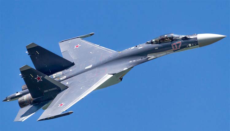 <p>FLANKER M, Sukhoi Su-35S, Су-35С (No canard, Single seat, Spiky tail sting, right mounted IRST, Advanced Flanker)</p>