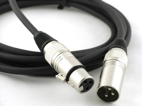 <p>rubberized cable that carries audio signal</p>