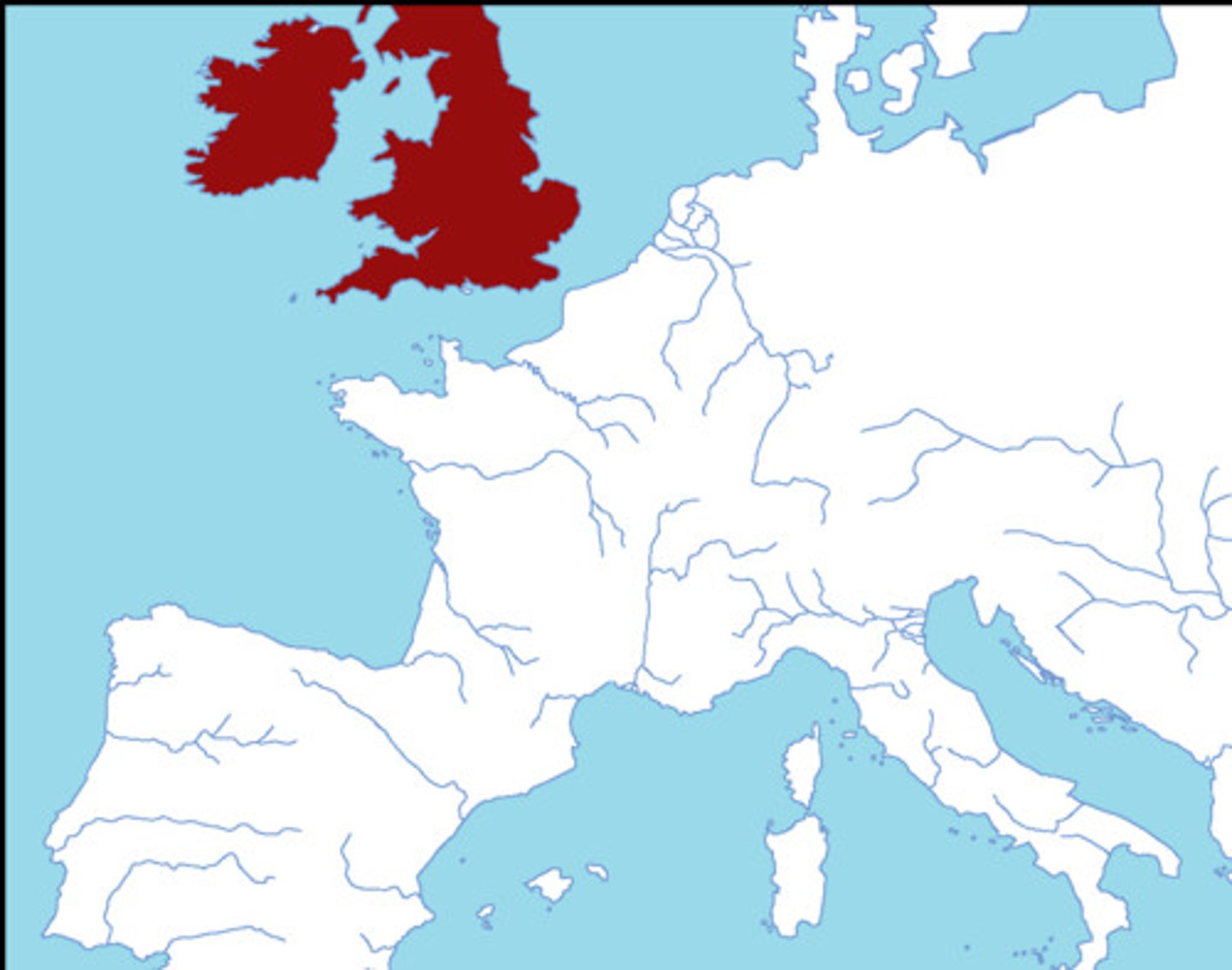 <p>England, Scotland, Wales, Northern Ireland, Republic of Ireland, and about 5.000 small islands</p>