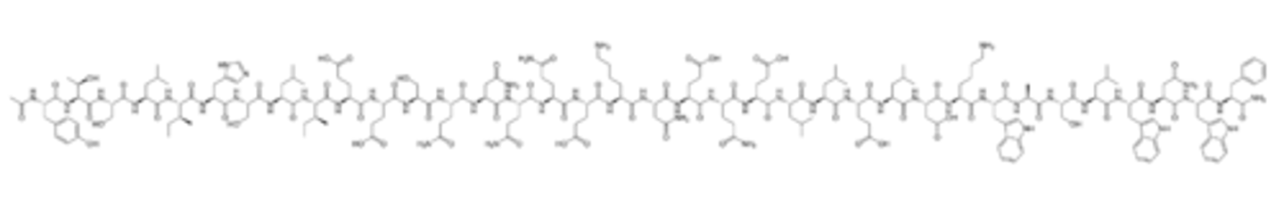 <p>Peptide drug that binds to the HIV envelope protein gp41</p><p>Inhibits gp41-mediated fusion of the virus envelope with the cell membrane</p>