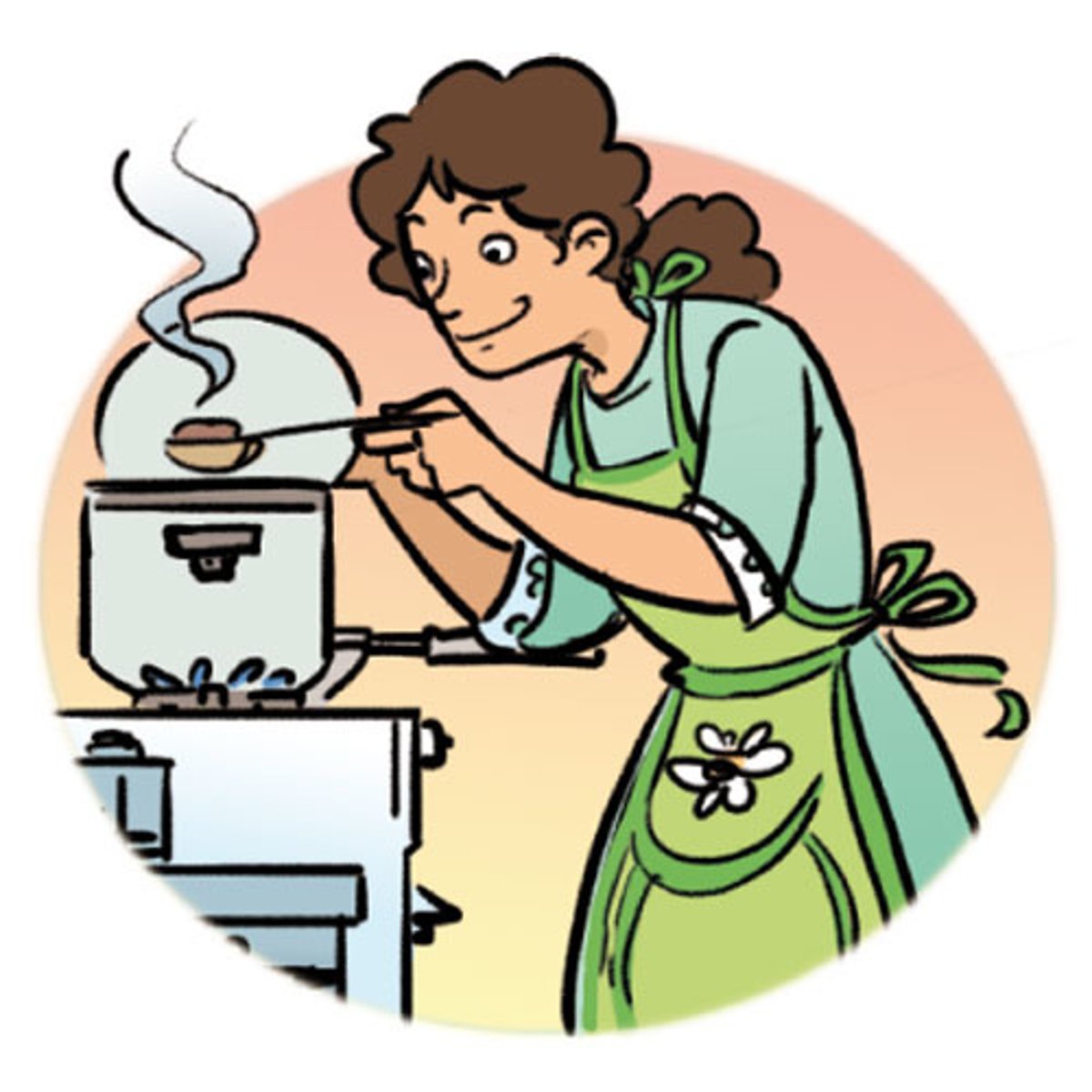 <p>yo cocinaba</p>