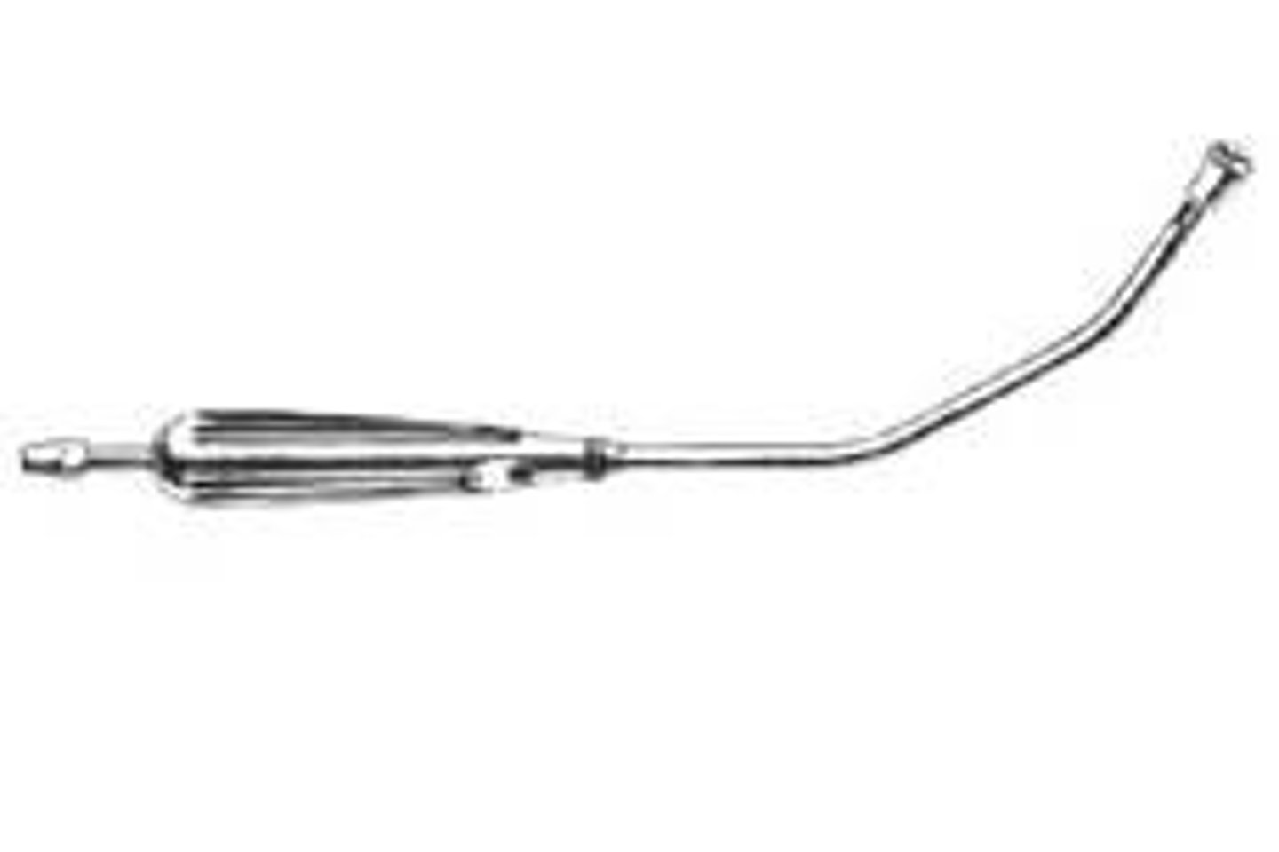 <p>A rigid hollow tube made of metal or disposable plastic with a curve at the distal end to facilitate the removal of thick pharyngeal secretion during oral pharyngeal suctioning. Can also be used in the abdomen depending on the surgeon's preference.</p>