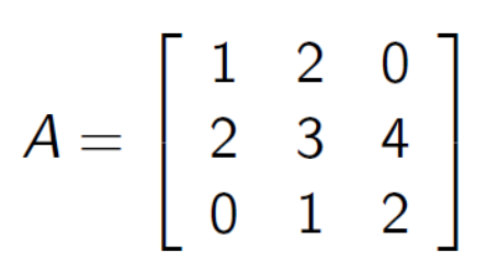 <p>Az alábbi mátrixxal felírt Ax = b lineáris egyenletrendszert melyik tanult módszerrel oldhatjuk meg a legkevesebb művelettel?</p><p>(A) Gauss-eliminációval.</p><p>(B) LU felbontással.</p><p>(C) Progonka módszerrel.</p><p>(D) Mindegyik ugyanannyi műveletet igényel.</p>