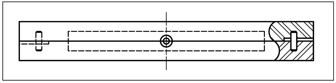 <ul><li><p>hidden lines are shown in the non-sectioned area of a broken section</p></li></ul><p></p>