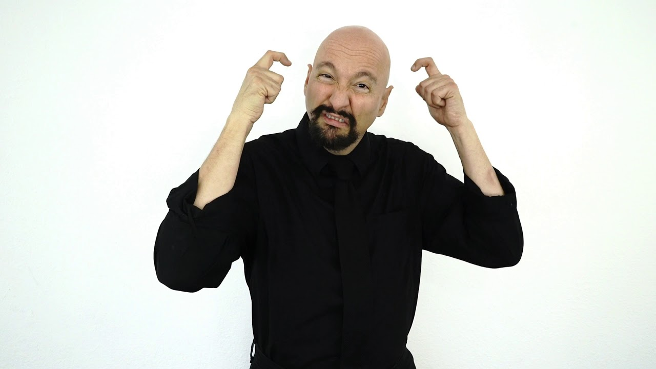 <p>“x”-shaped handshape move away from head</p>