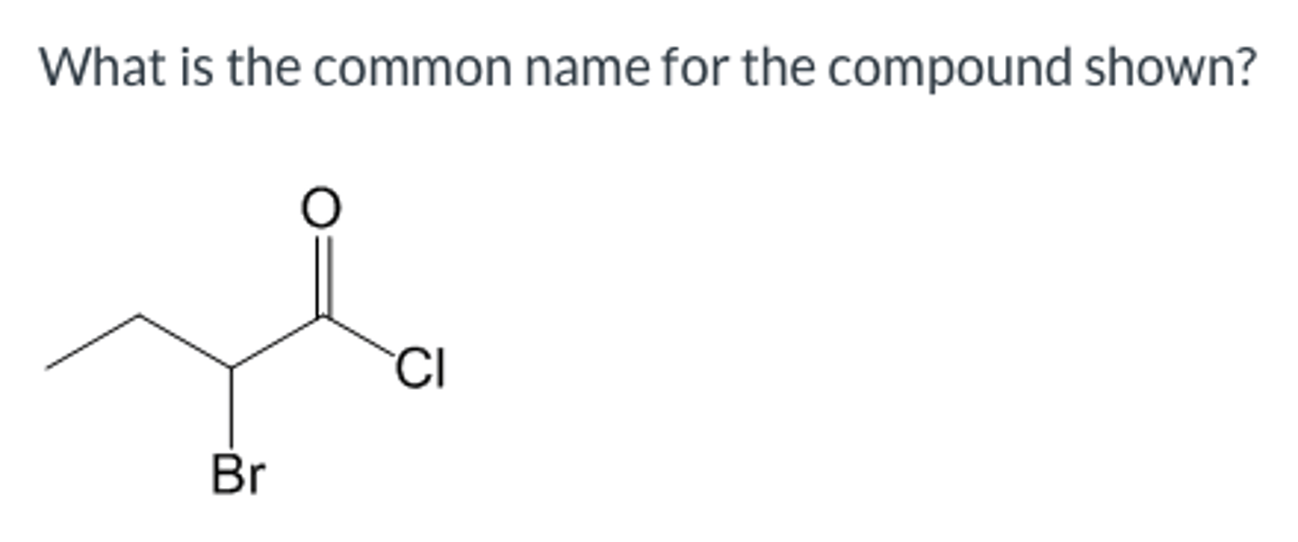 <p>What is the common name for the compound shown?</p>