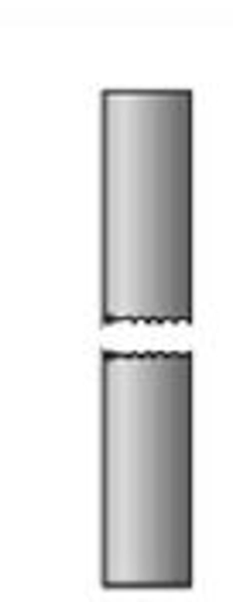 <p>What kind of fracture is shown in the image (assuming a tension test was performed)?</p>