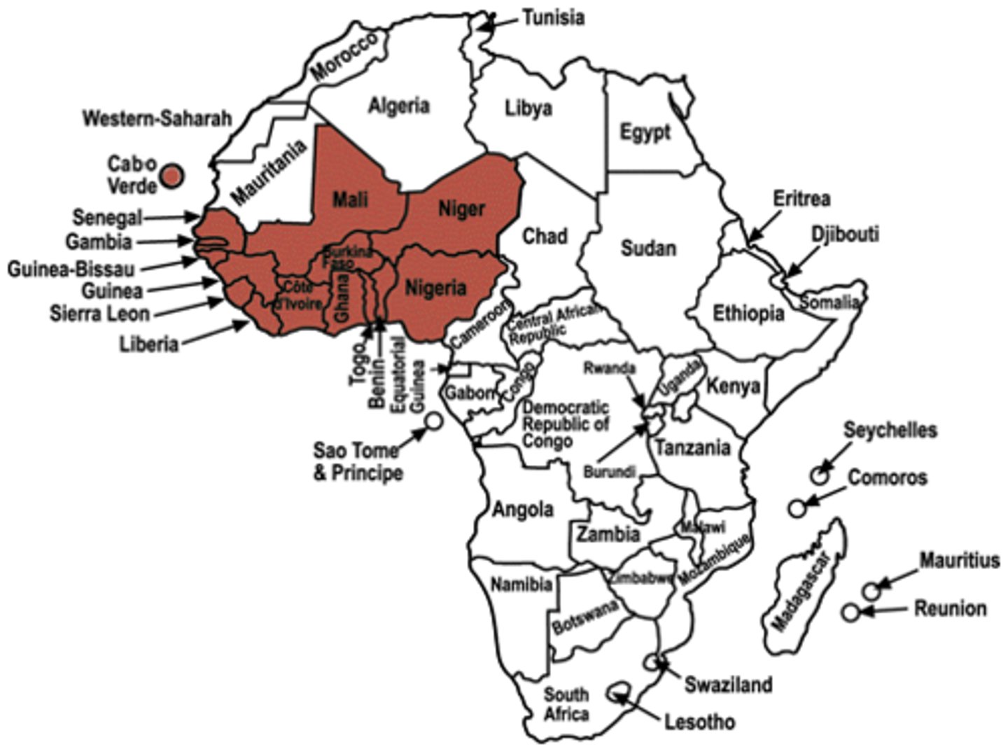 <p>Supranational. The Economic Community of West African States (ECOWAS) acts as a supranational trade organization. ECOWAS countries share a free-trade zone where no tariffs are charged on goods crossing borders between member states.</p>