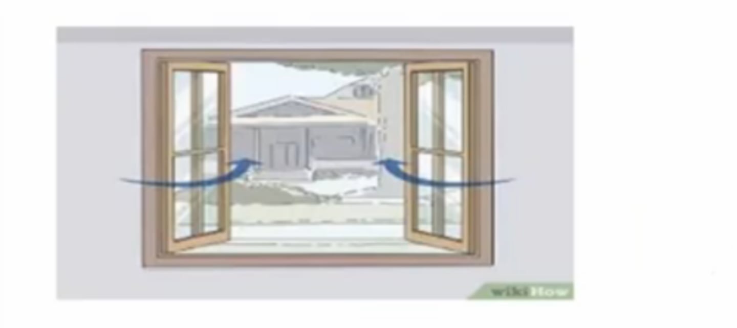 <p>air is ventilated</p>