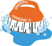 <p>Scrubbing brush</p>