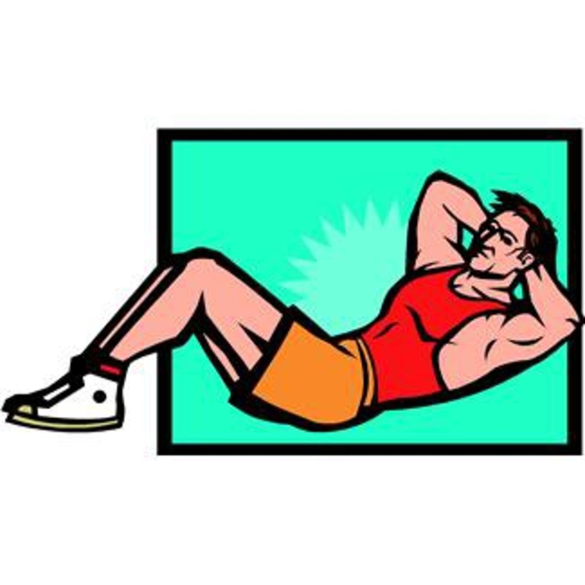 <p>to do crunches</p>