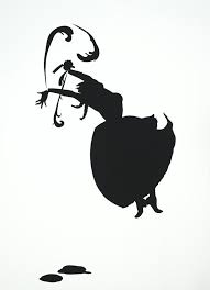 <p>Kara Walker (*1969) Cut, 1998. Cut paper and adhesive on wall, Collection of Donna and Cargill MacMillan</p>