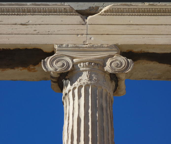 <p>A classical order recognized by its scroll-like volutes.</p>