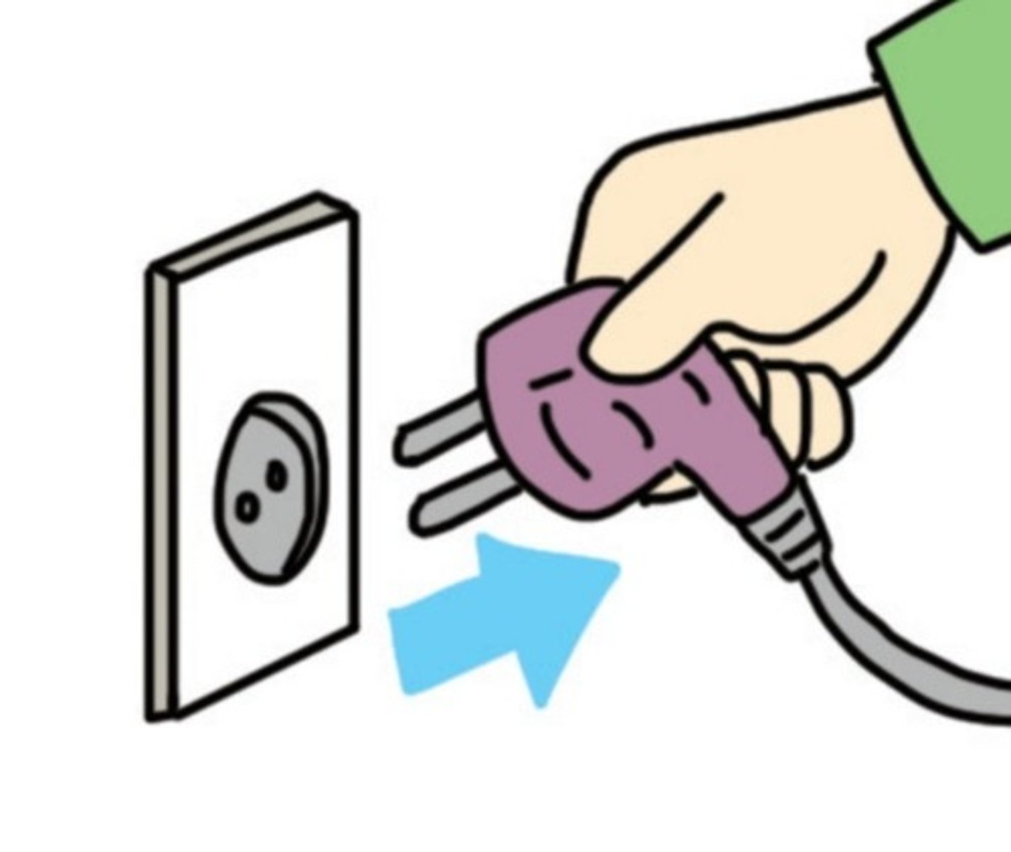 <p>to pull out the plug</p>