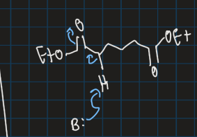 <p>Show mechanism for formation of cyclic ring base</p>