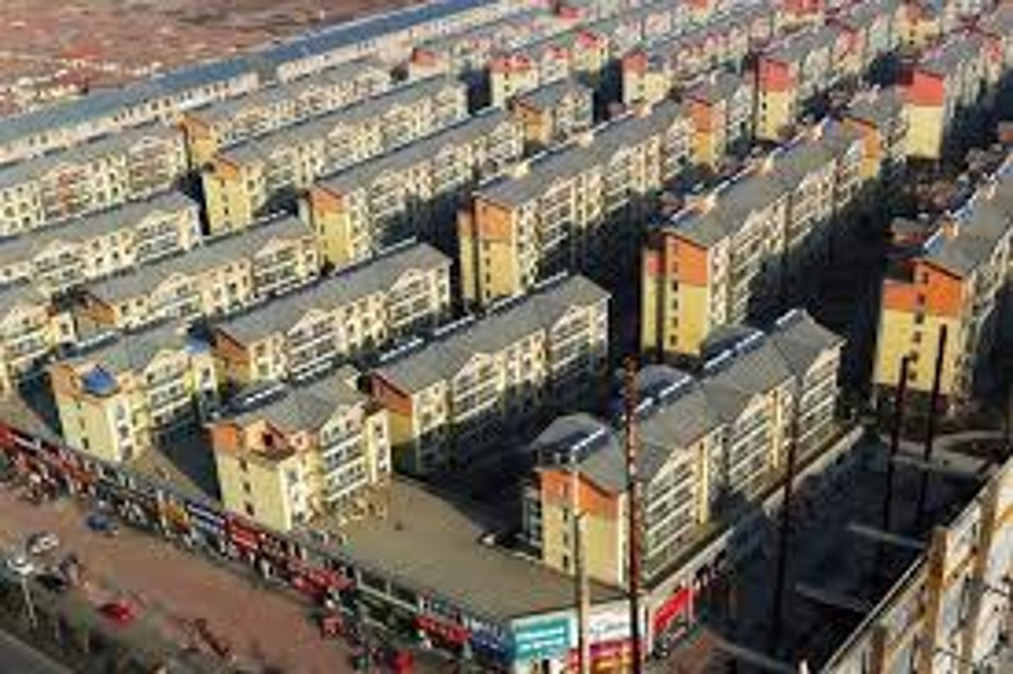 <p>to develop (houses, roads, etc), urbanize</p>