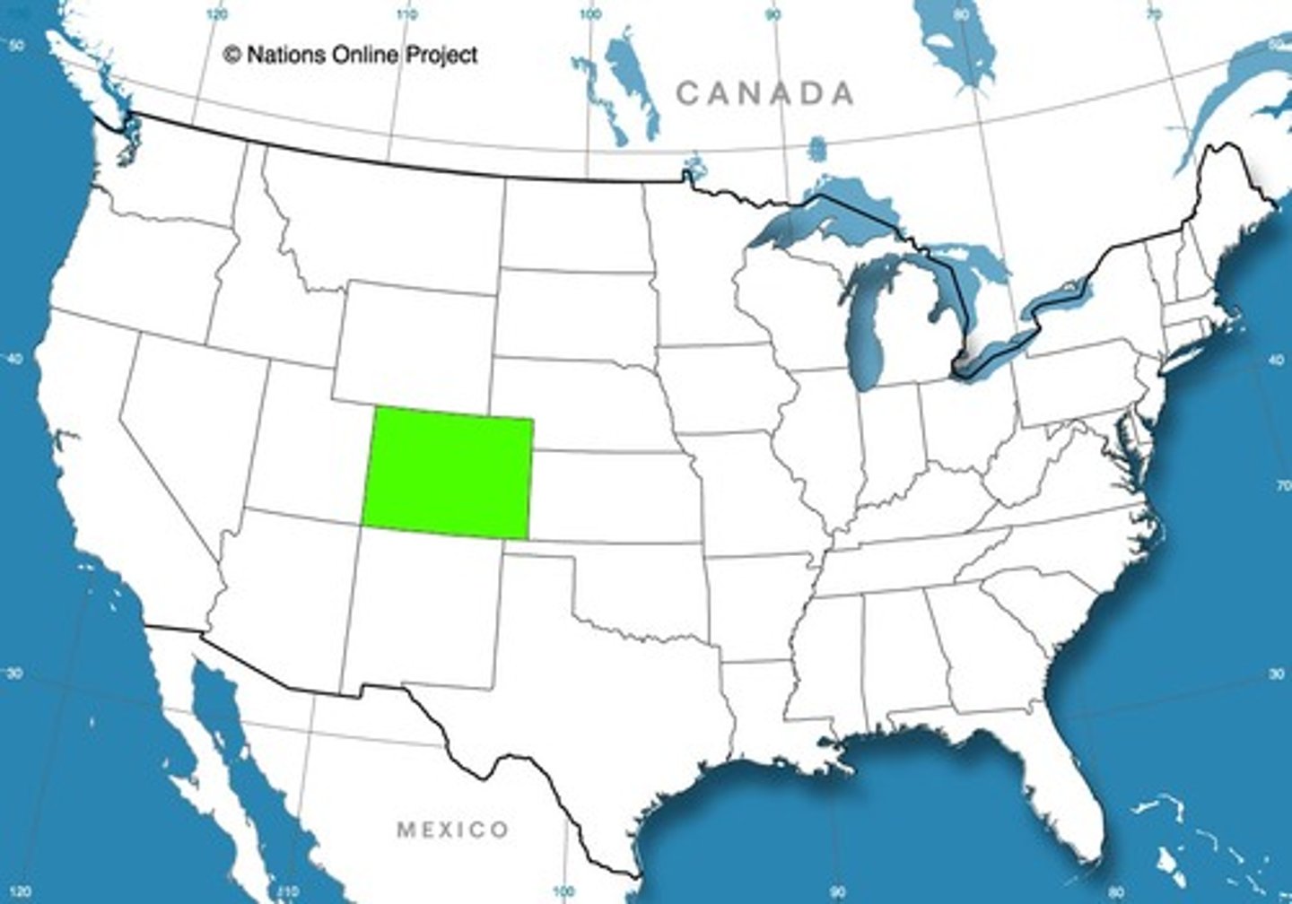 <p>The river begins in Colorado.</p>