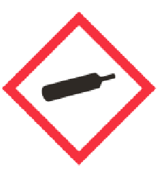 <p>Gas under pressure (gas cylinder)</p>