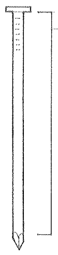 <p><strong><u>The straight, narrow part of a nail or bolt</u></strong>, between the head and the point</p>