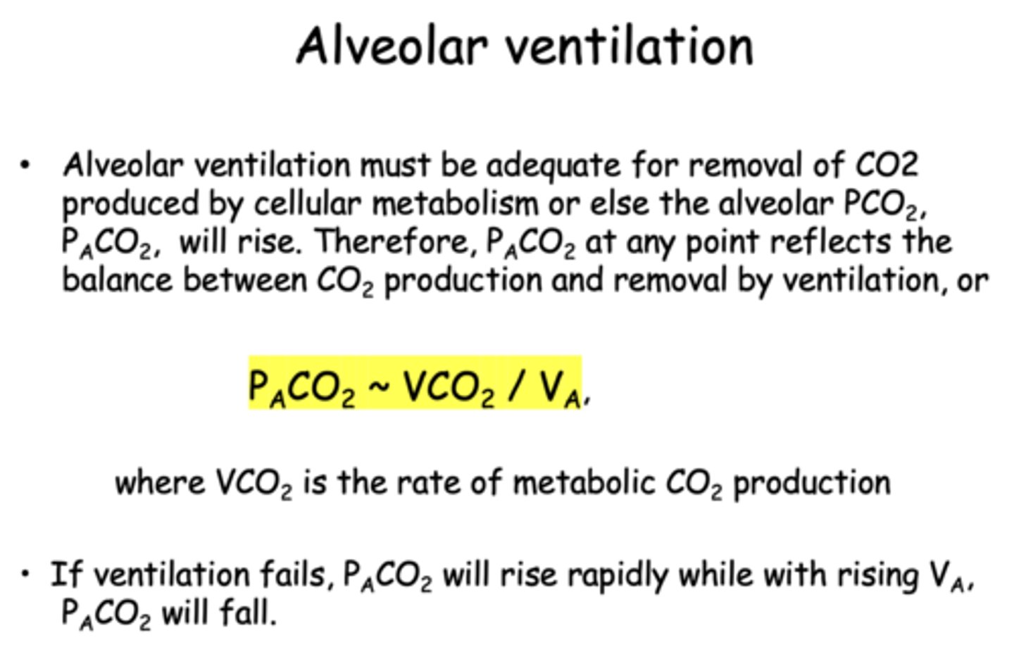 <p>CO2 metabolic production</p>