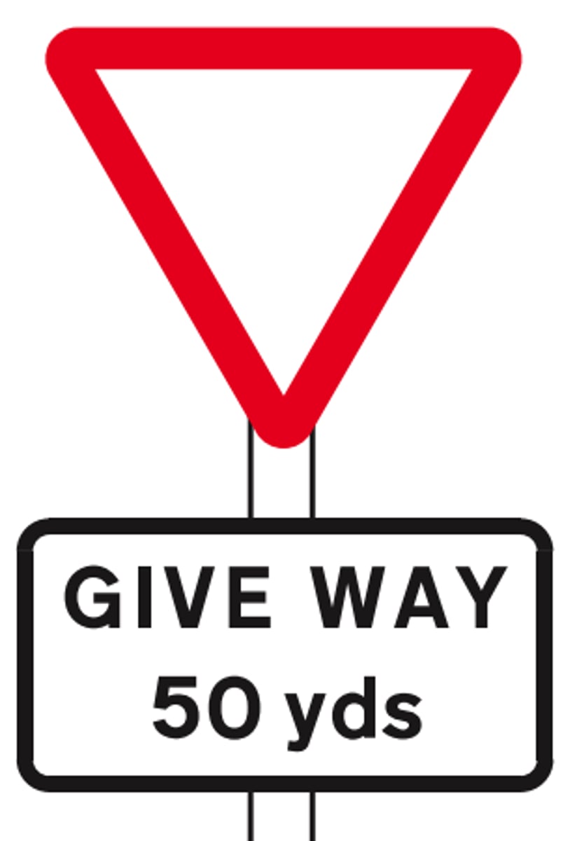 <p>slow down or stop to allow other vehicles to pass safely</p>