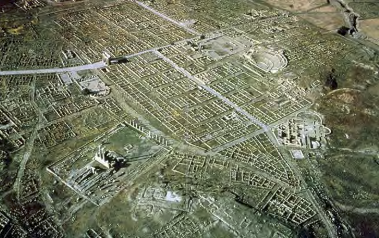 <p>Walled, provincial Imperial Roman “kit” city. Where Arch of Trajan is located.</p>