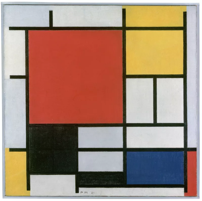 <p>Composition with Red, Blue and Yellow</p>