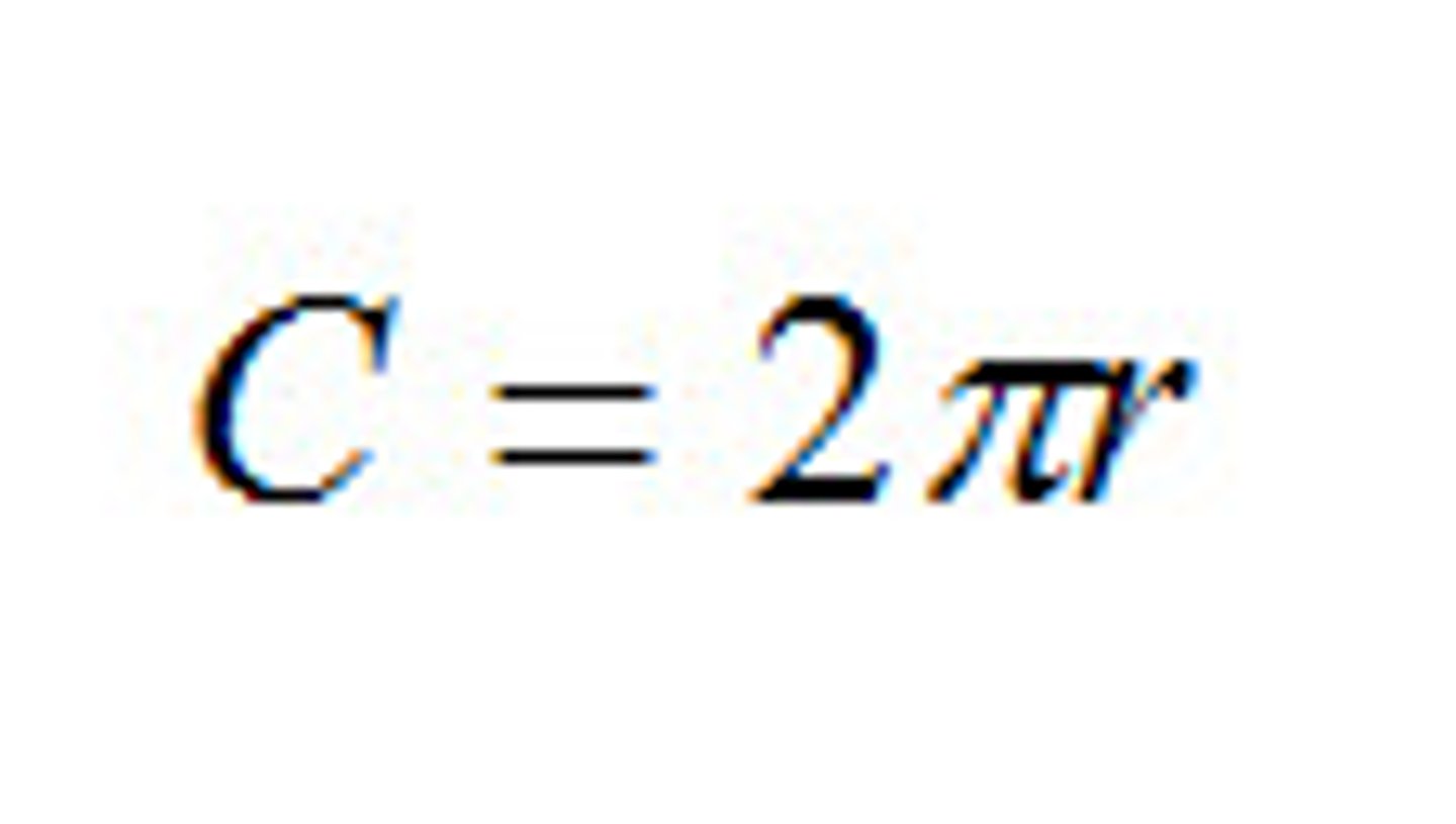 <p>2πr</p>