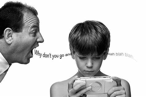 <p>go in one ear and out the other</p>