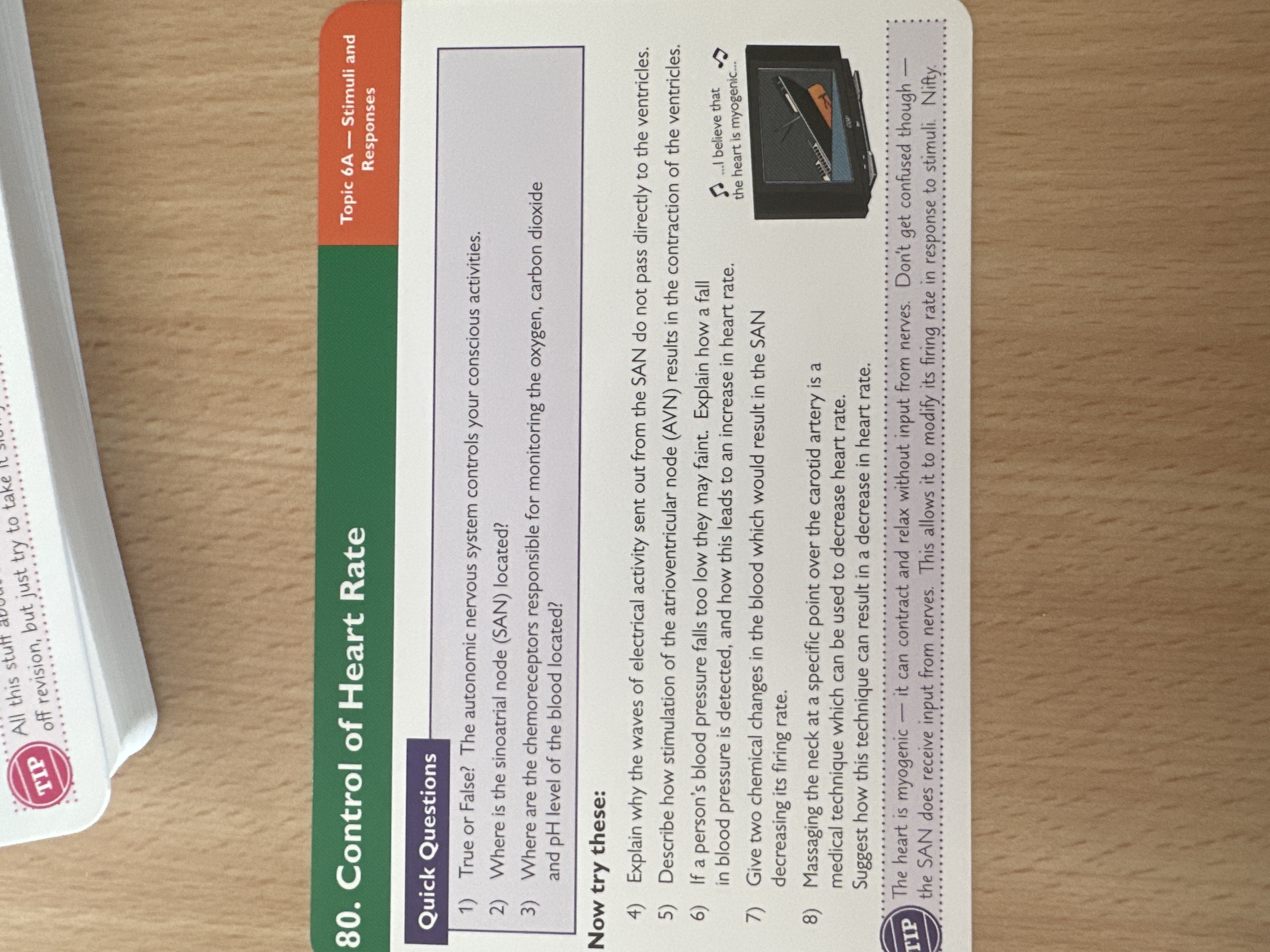 Control of heart rate 