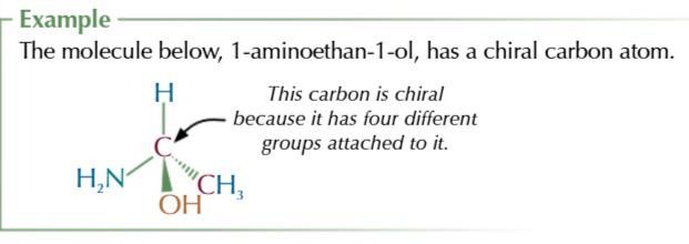<p>chiral carbon</p>