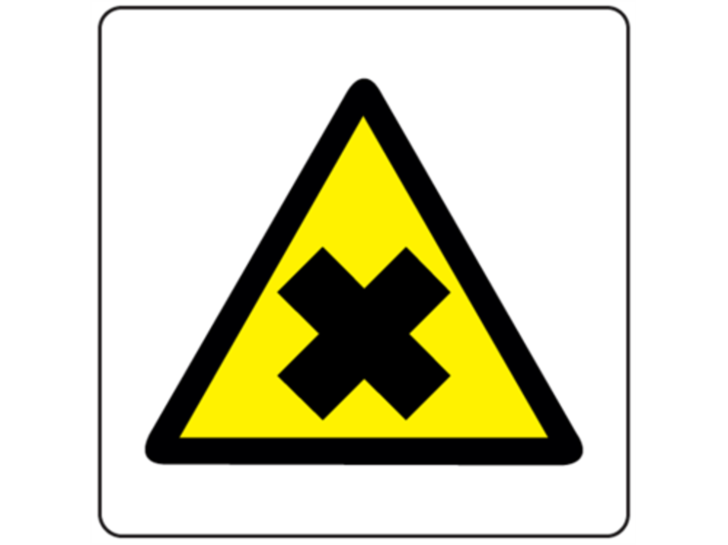 <p>This symbol signals substances that may cause skin or eye irritation, allergic reactions, or discomfort if inhaled.</p>