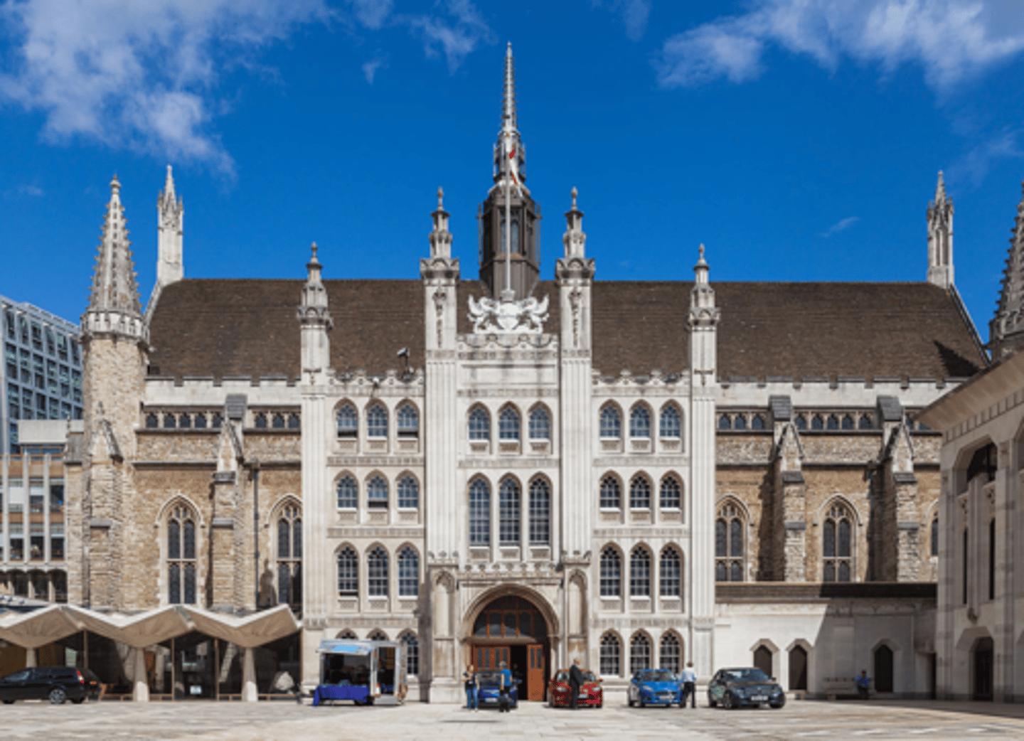<p>most important hall erected by the guilds in the middle ages</p>